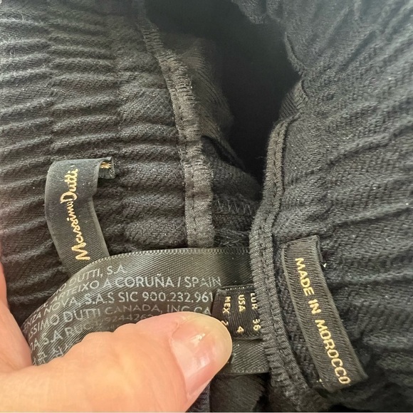 Massimo Dutti black jogger style plants - Picture 3 of 3